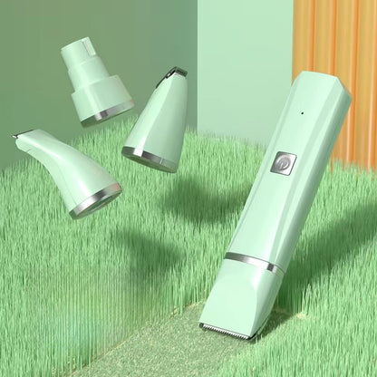 4-in-1 Electric Pet Grooming Kit with Nail Trimmer and Hair Remover
