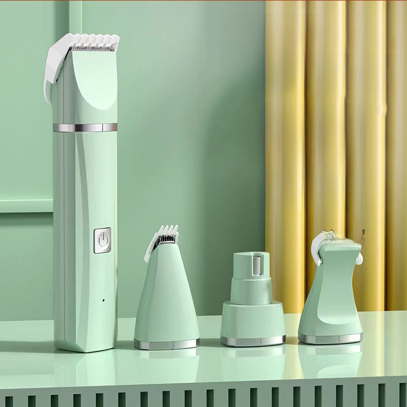 4-in-1 Electric Pet Grooming Kit with Nail Trimmer and Hair Remover