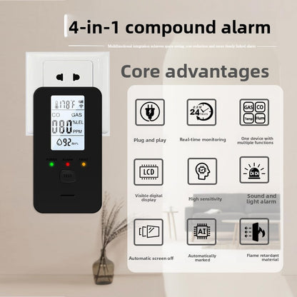 4-in-1 Gas Carbon Monoxide Smoke Detector