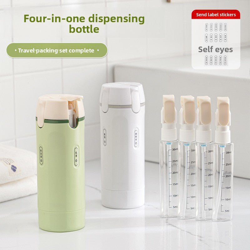 4-in-1 Leakproof Travel Toiletry Bottle