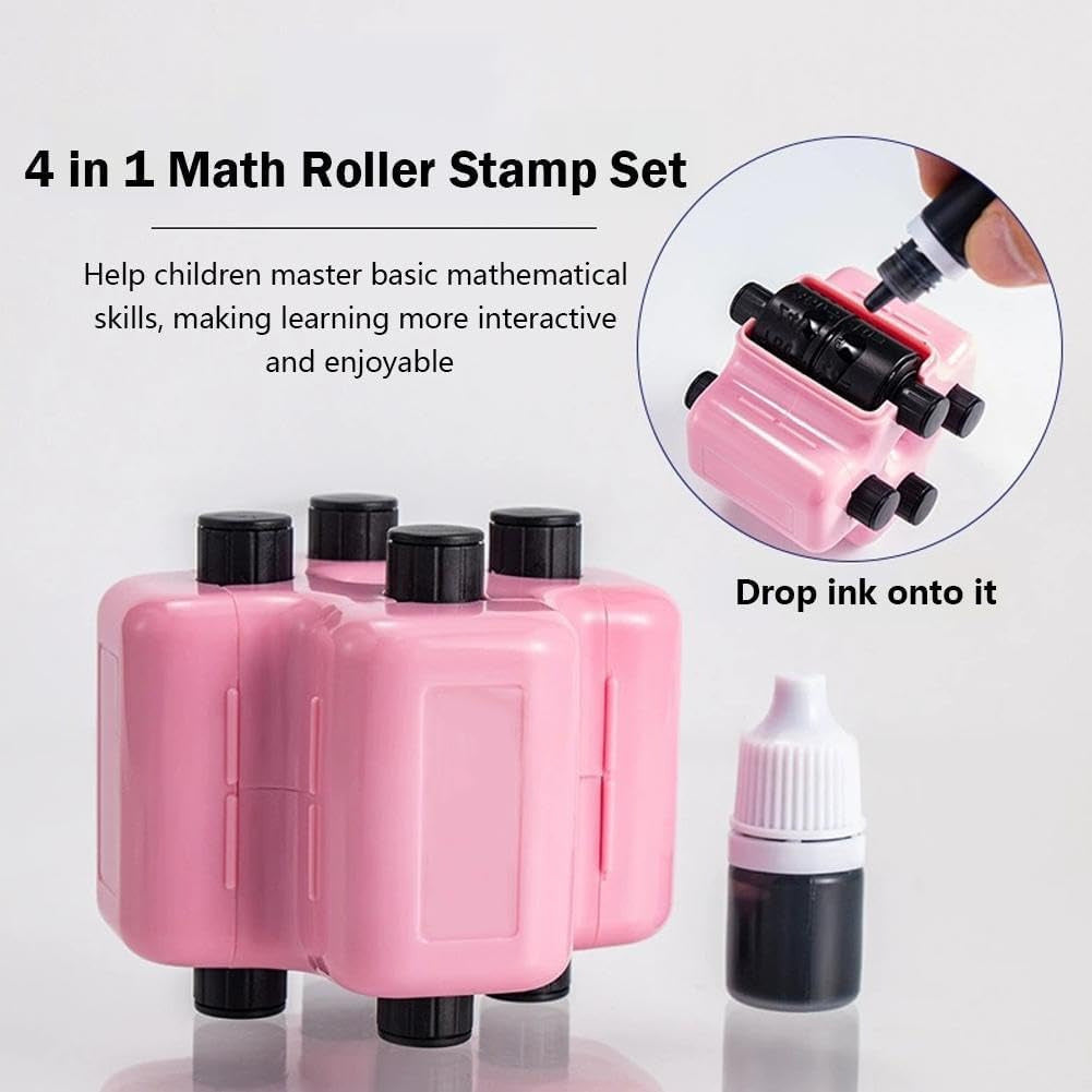 4-in-1 Math Practice Roller Stamp