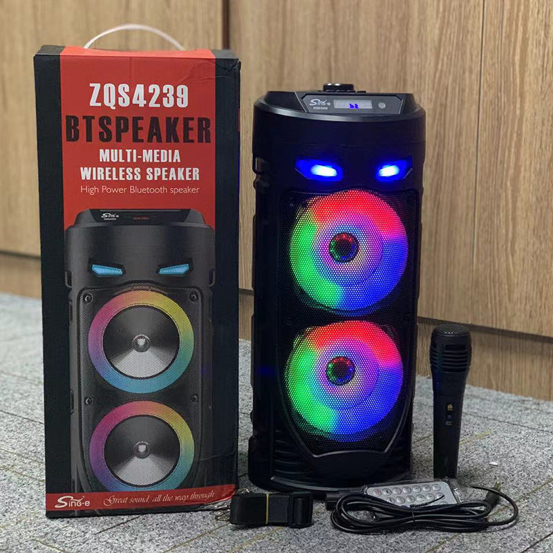 4-inch square dance Bluetooth speakers