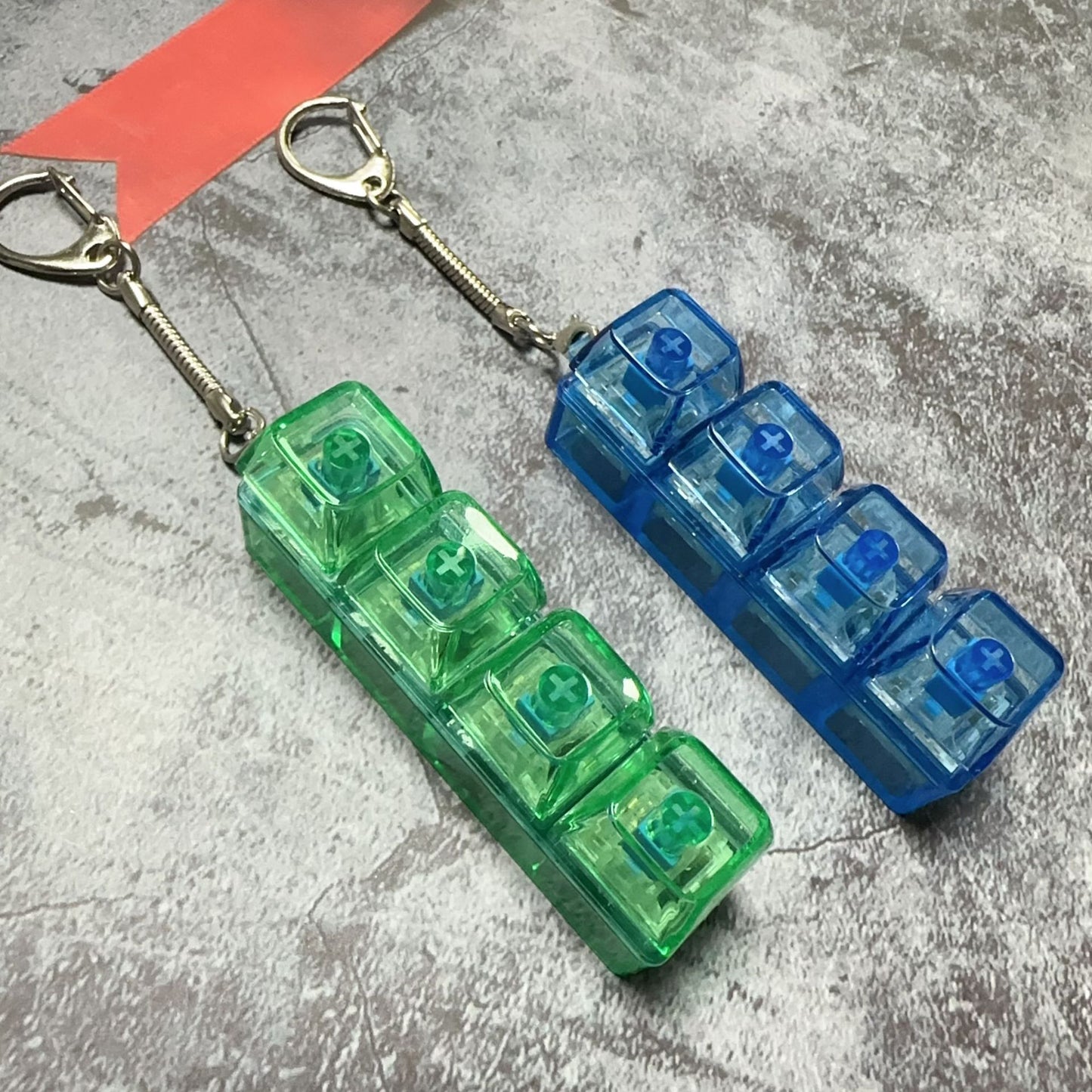 4-Key Mechanical Switch Tester Keychain
