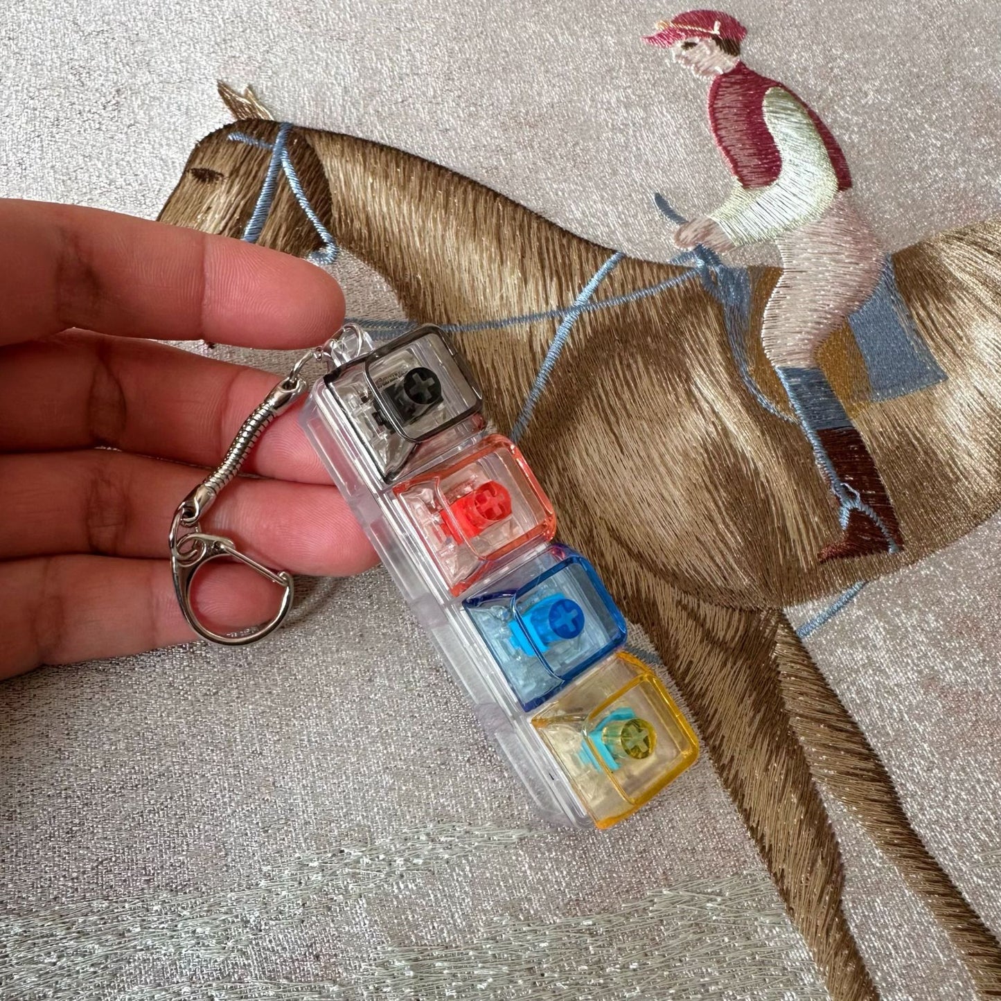 4-Key Mechanical Switch Tester Keychain