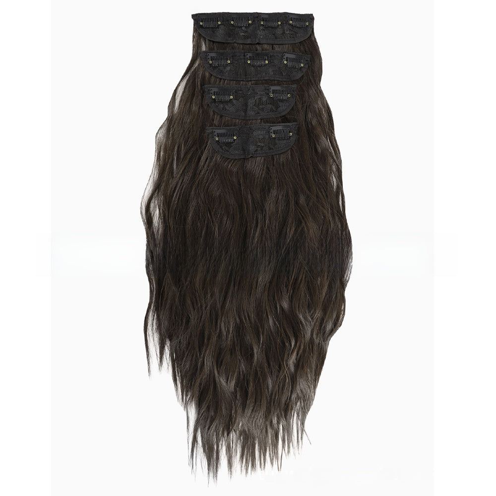 4-Piece Water Wave Clip-In Synthetic Hair Extensions