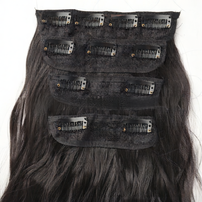 4-Piece Water Wave Clip-In Synthetic Hair Extensions