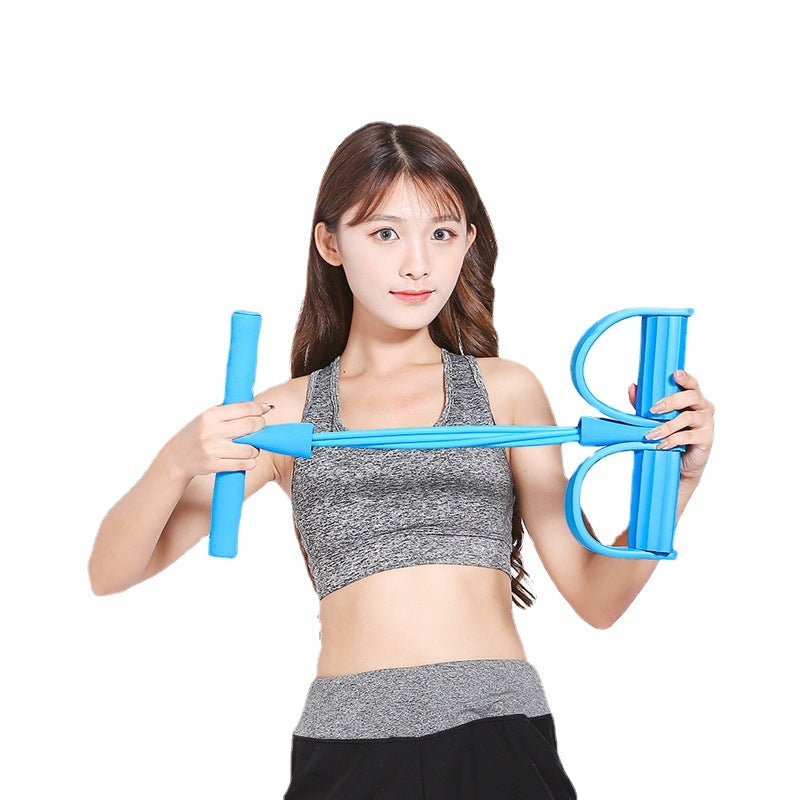 4-Tube Thickened Pedal Fitness Puller with Resistance Bands