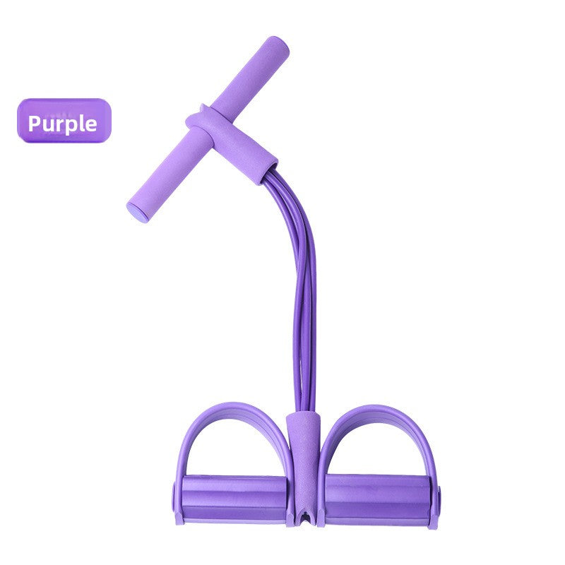 4-Tube Thickened Pedal Fitness Puller with Resistance Bands