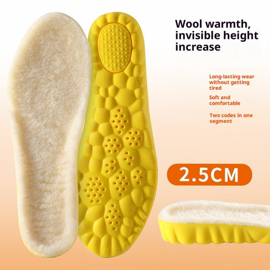 Breathable Wool Insole Soft Shock Absorbing Comfort