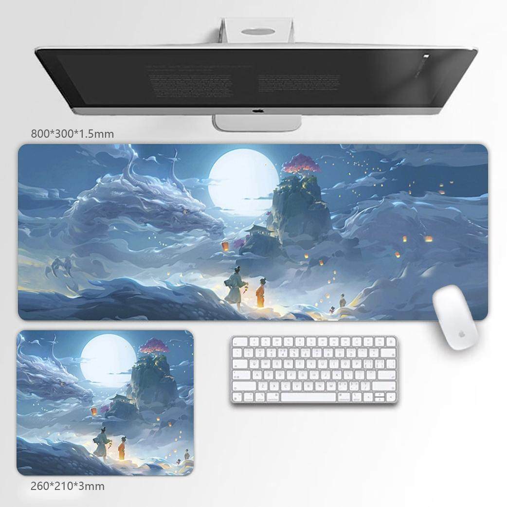 Anime Design Large Mouse Pad for Gaming and Office Desk Setup
