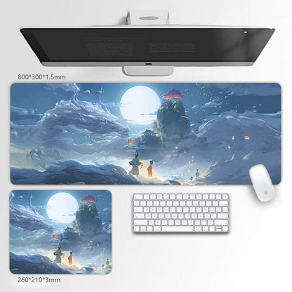 Anime Design Large Mouse Pad for Gaming and Office Desk Setup