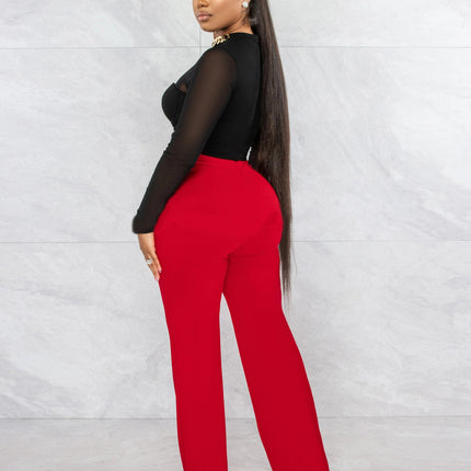 Buy Fashionable Straight-Leg Pants With a Back Zipper for Women