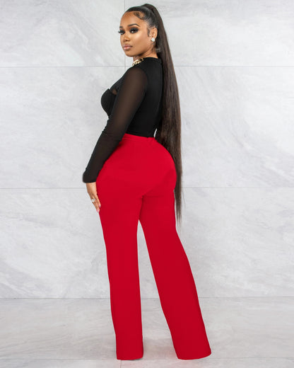 Buy Fashionable Straight-Leg Pants With a Back Zipper for Women