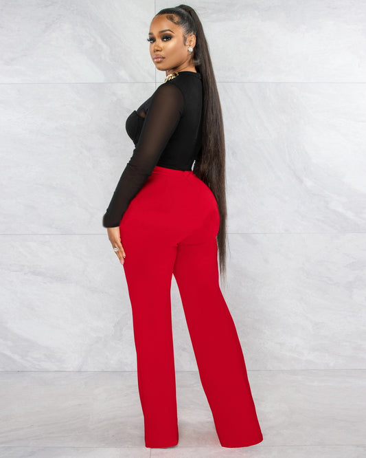 Buy Fashionable Straight-Leg Pants With a Back Zipper for Women
