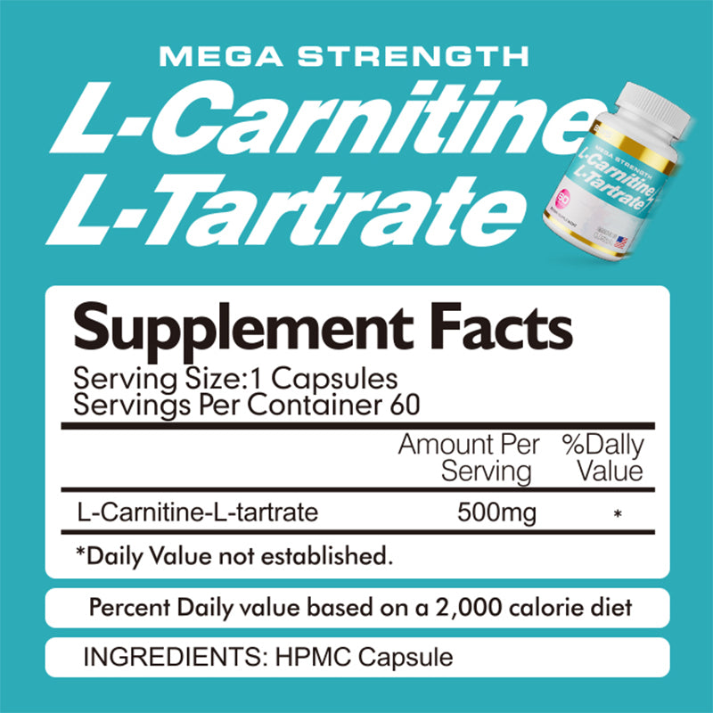 L-Carnitine L-Tartrate Capsules for Fitness & Metabolism