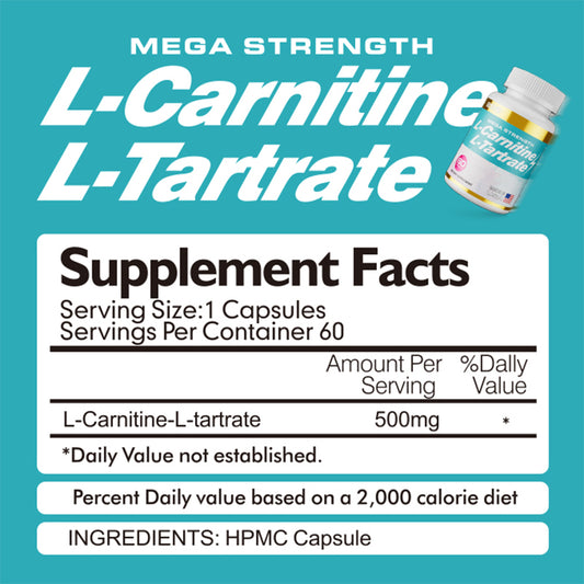 L-Carnitine L-Tartrate Capsules for Fitness & Metabolism