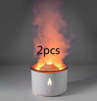 Buy Flame Effect Aromatherapy Humidifier with Jellyfish Mist & Timer