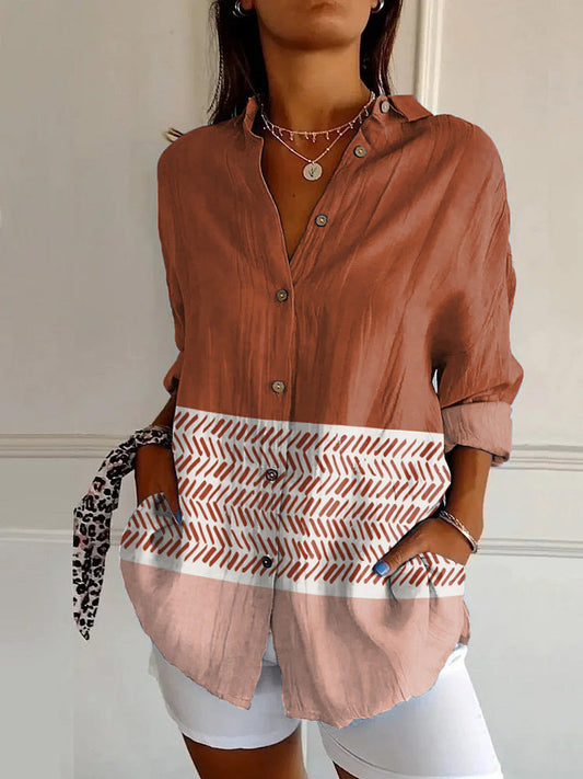 Womens Floral Pattern 3D Printed Long-Sleeve Shirt Online