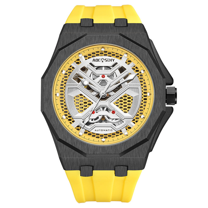 Buy Trendy Hollow Mechanical Watch with Water Resistance