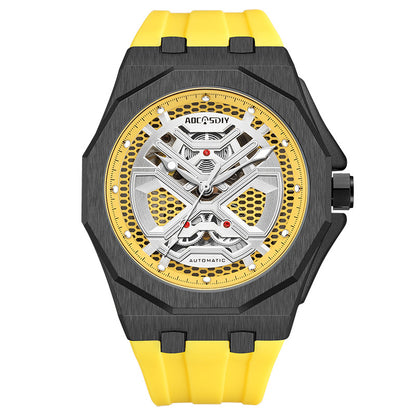 Buy Trendy Hollow Mechanical Watch with Water Resistance