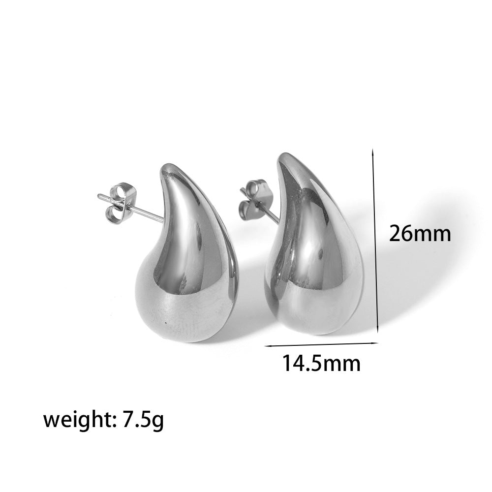 18K Gold Stainless Steel Earrings That Wont Fade for Women