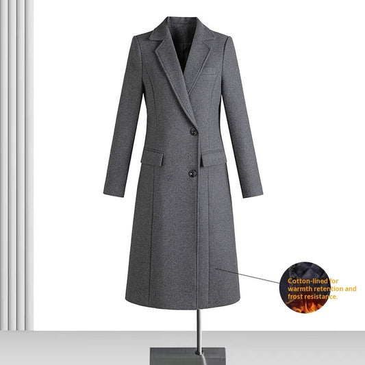 Woolen Coat for Formal Work Attire at Banks & Jewelry Stores