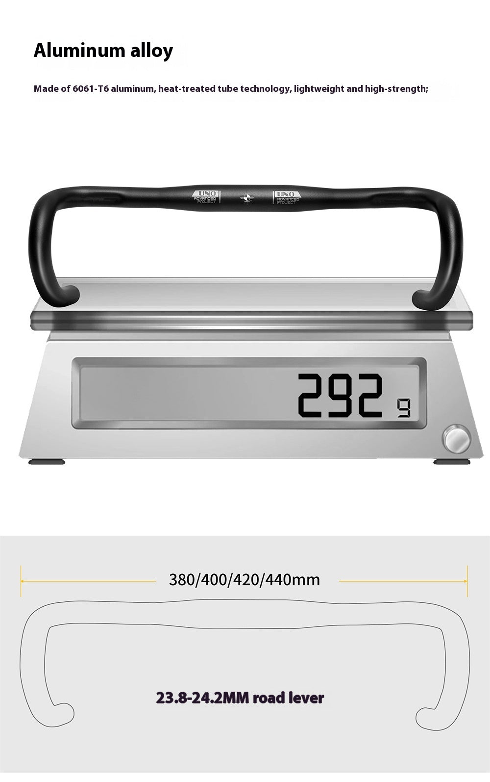 Racing Road Bike Handlebar  Aluminum Alloy Small Bent Style