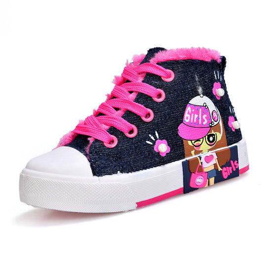Children’s Canvas Shoes Girls’ Sneakers Comfortable & Stylish