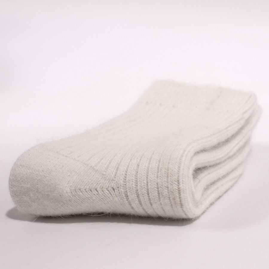 Rabbit Wool Blend Fleece Lined Winter Socks Warm Daily Wear