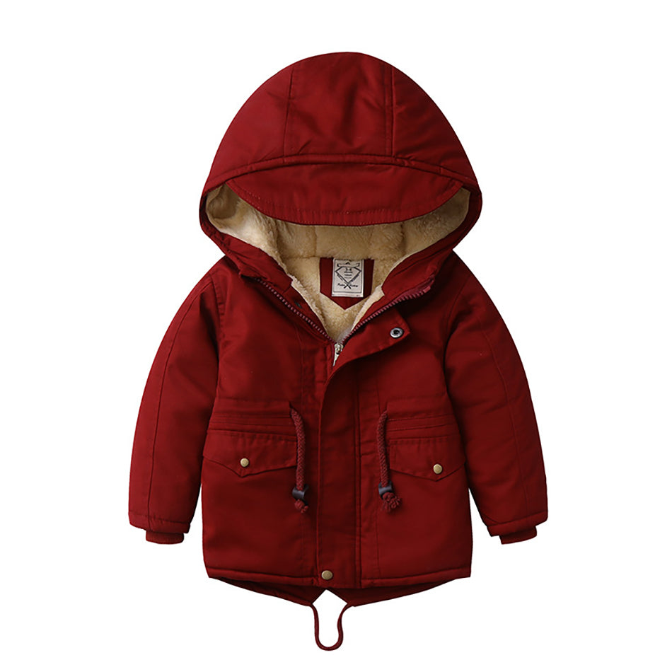 LM 6035 European American Boy’s Coat Cashmere Windcoat Winter