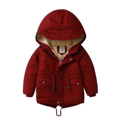 LM 6035 European American Boy’s Coat Cashmere Windcoat Winter