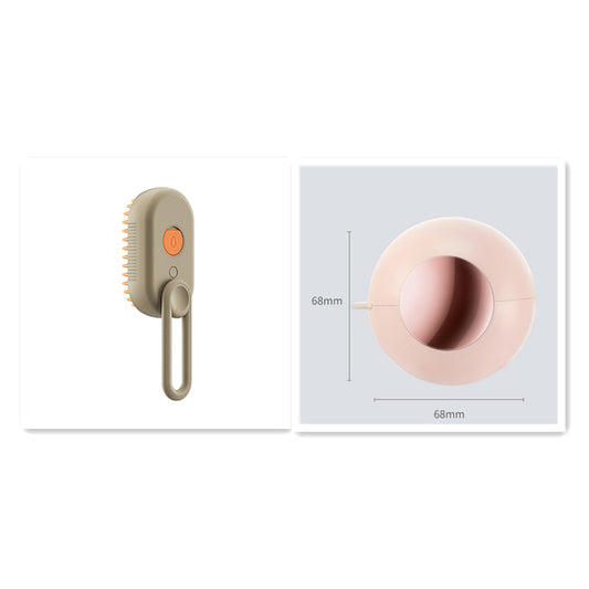 3-in-1 Electric Steam Pet Brush – Hair Removal & Massage Comb