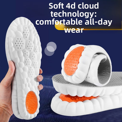 4D Cloud Shock Absorbing Breathable Insoles