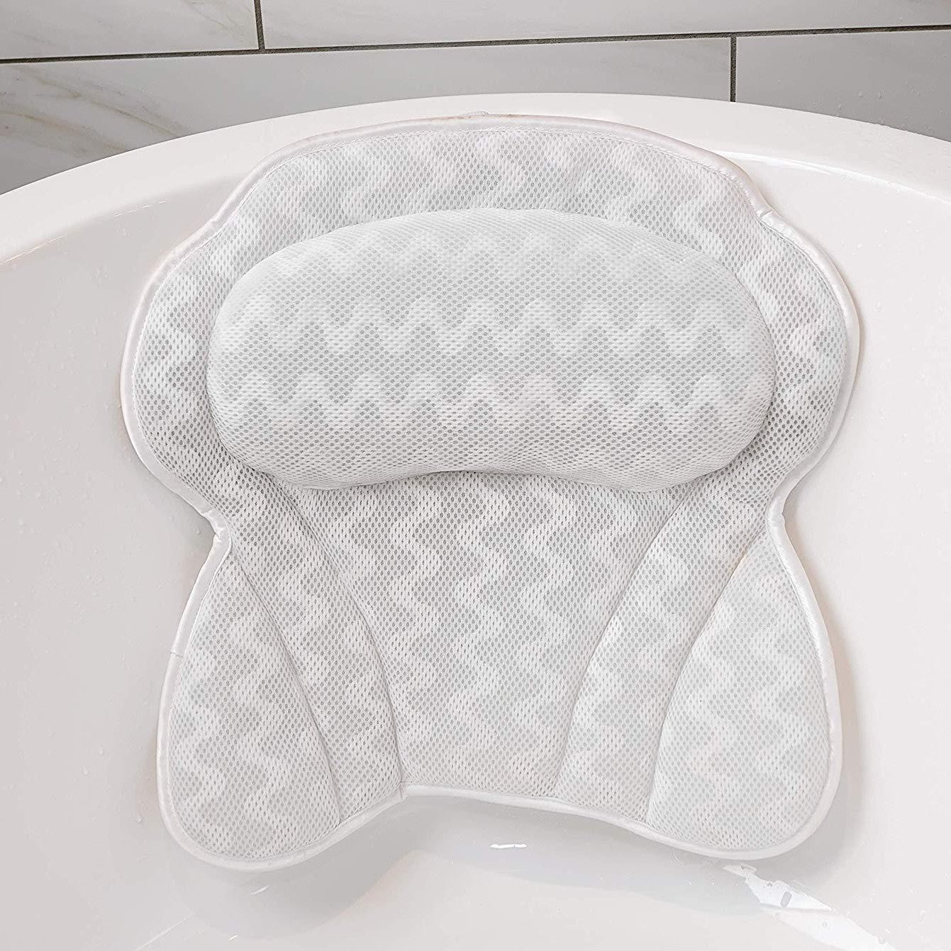 4D Mesh Butterfly Bathtub Pillow with Suction Cup