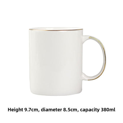 Simple Bone China Coffee Mug  Elegant & Durable Drinkware