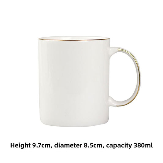 Simple Bone China Coffee Mug  Elegant & Durable Drinkware