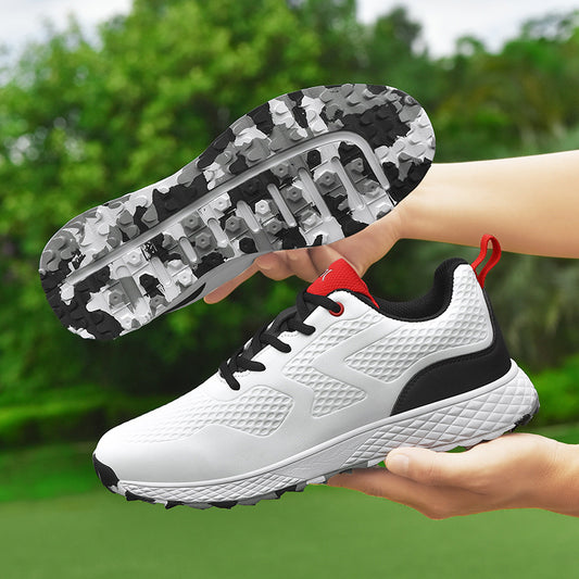 Men's Detachable Spikes Golf Shoes Anti-Slip and Durable