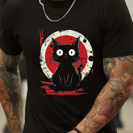 Buy Color-Block 3D Printed Summer Men’s Fashion T-Shirt