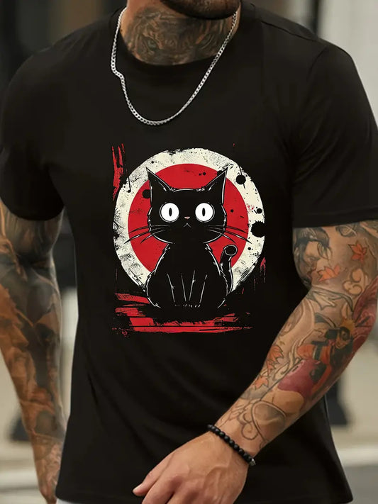 Buy Color-Block 3D Printed Summer Men’s Fashion T-Shirt