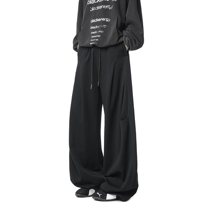 Retro Wide Leg Sweatpants for Women Soft Lounge Daily Wear