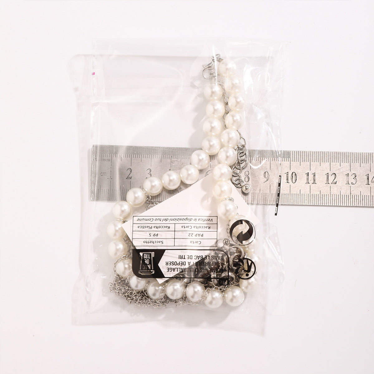 Pearl Tassel Double-Layer Retro Necklace Fun Design Jewelry