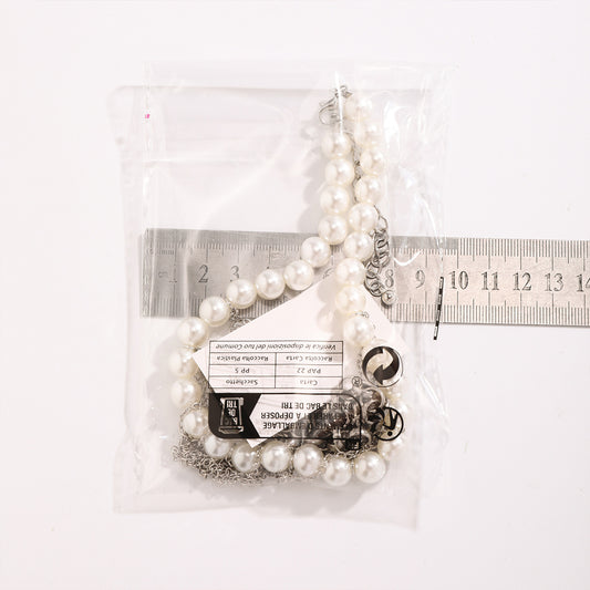 Pearl Tassel Double-Layer Retro Necklace Fun Design Jewelry