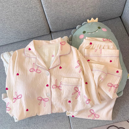 Buy High-Value Korean-Style Wrinkled Fabric Women’s Suit Set