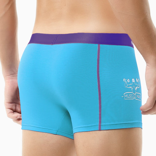 Trendy Men's Pure Cotton Briefs, Breathable and Sporty Fit