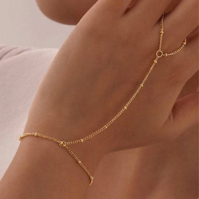 Buy Stylish Ring Bracelet with Premium Light-Luxury Finish