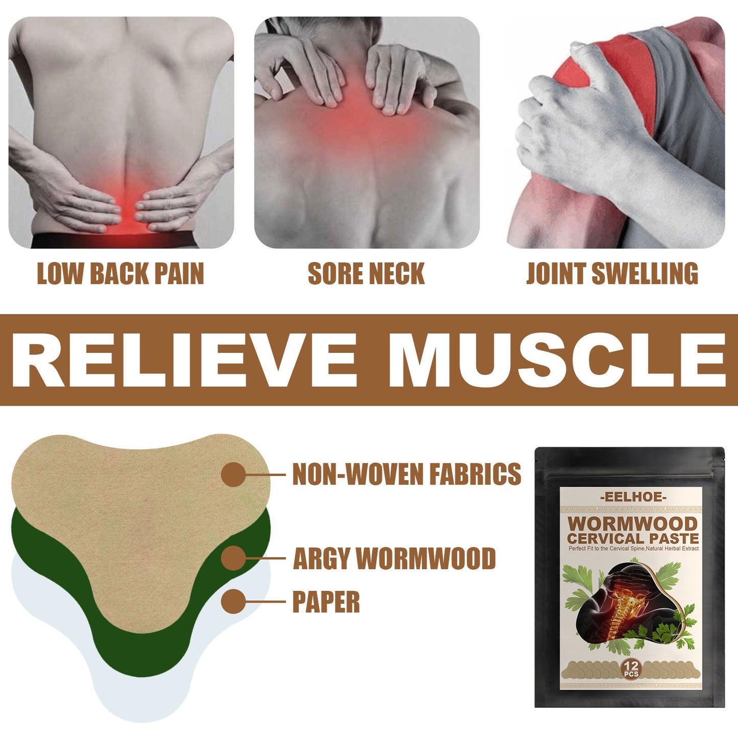 Cervical Pain Relief Sticker for Neck Shoulder and Lumbar