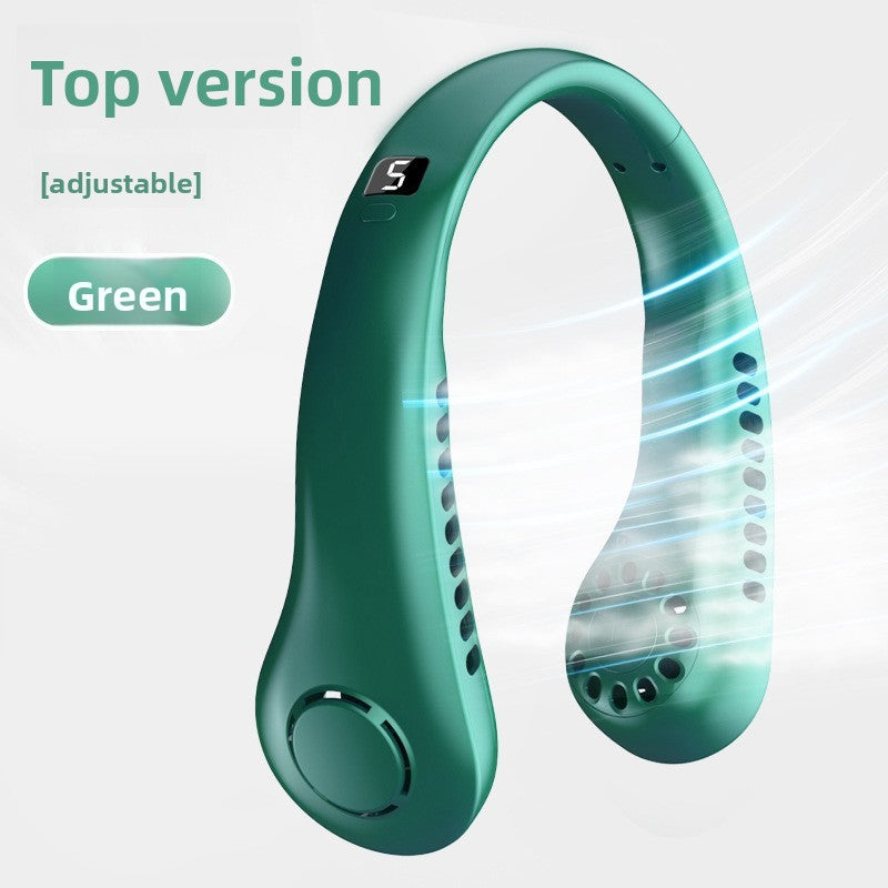 Portable Bladeless Neck Fan with USB Charging and Airflow