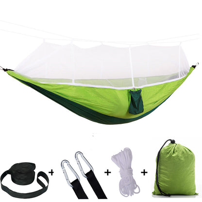 Mosquito Net Camping Hammock with Parachute Cloth