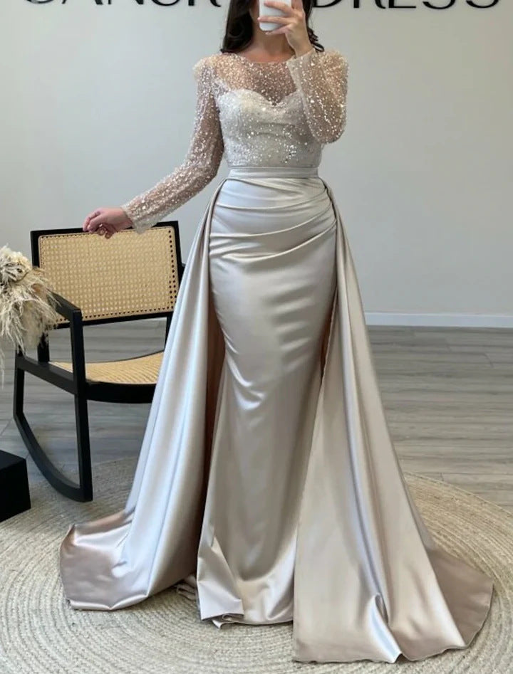The Dazzling Sequin Queen Sequin Evening Gown Party Wear