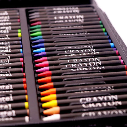 Painting Set with Oil Pastel Brushes and Watercolor Pens